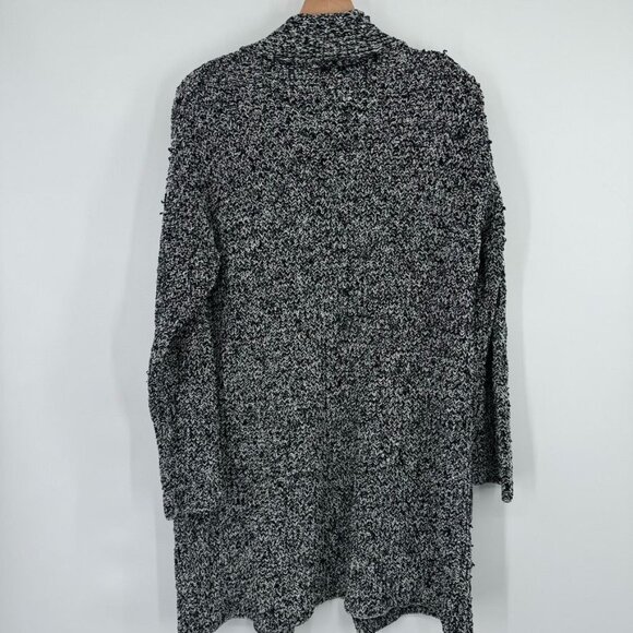 Eileen Fisher Womens Black Organic Cotton Cardigan Sweater chunky size small - Picture 8 of 12